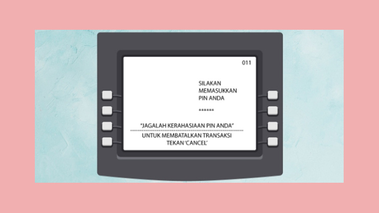 2 Selanjutnya Masukkan Kartu Atm Lalu Masukkan 6 Digit Pin Atm