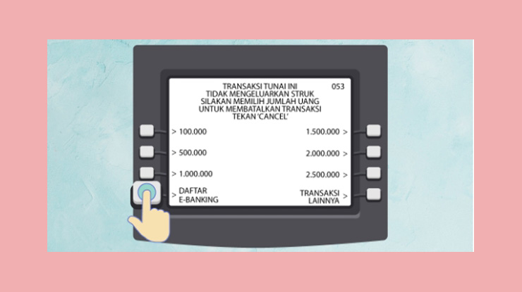 4 Kemudian Pilih Menu Daftar E Banking