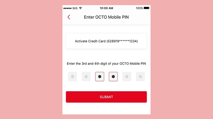 8 Setelah Itu Masukkan Pin Octo Mobile Sebagai Konfirmasi Terakhir