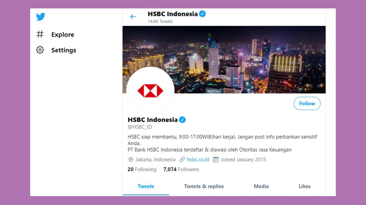 Twitter Hsbc