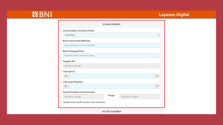 2 Lakukan Pengisian Data