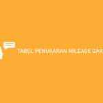 Tabel Penukaran Mileage Garuda