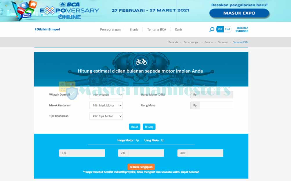 1 Akses Website Simulasi Resmi Bca