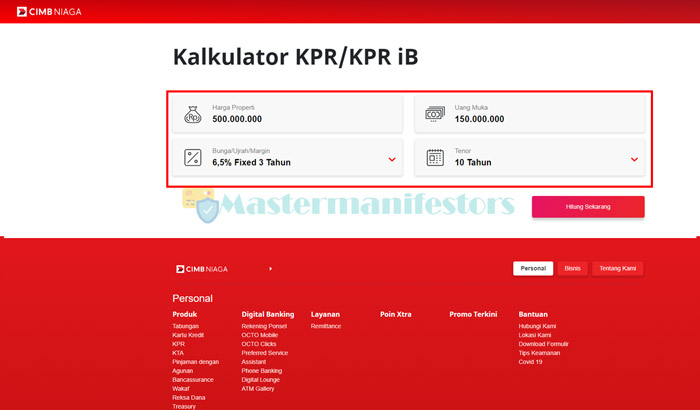 2 Masukkan Data Permohonan Kpr