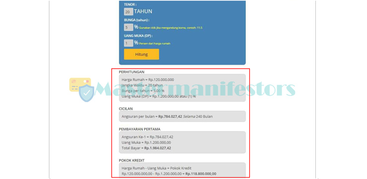 3 Simak Hasil Perhitungan Kpr Bsi Sejahtera