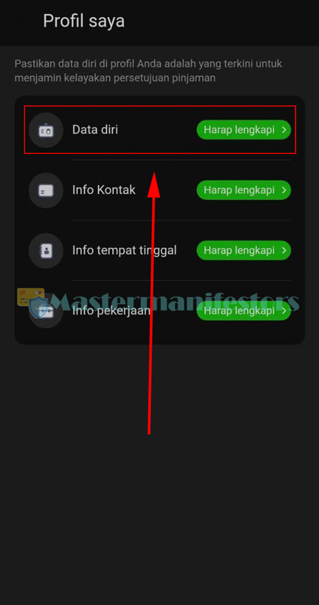 5 Pilih Data Diri