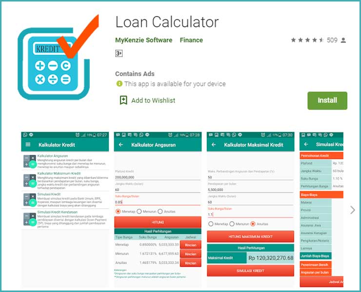 Simulasi Pinjaman Bank Btpn