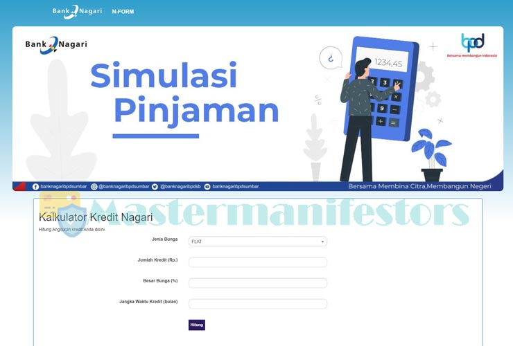 1 Kunjungi Website Resmi Simulasi Kur Bank Nagari V2