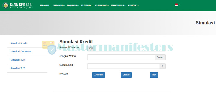 1 Kunjungi Website Simulasi Angsuran Resmi Bank Bpd Bali
