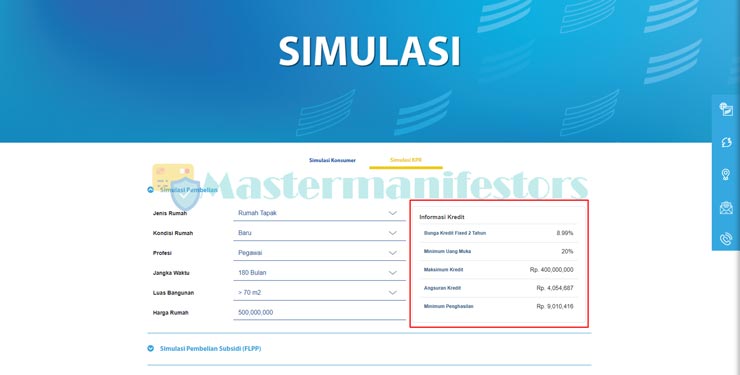 3 Simak Hasil Simulasi Kpr Bjb