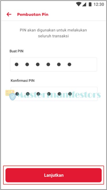 5 Buatlah 6 Digit Pin