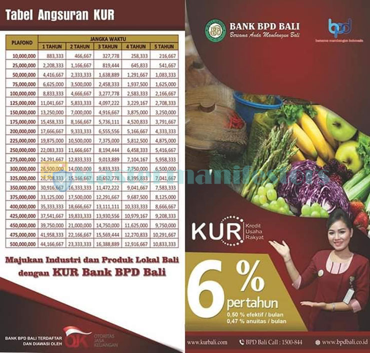 Tabel Angsuran Kur Bank Bpd Bali 3