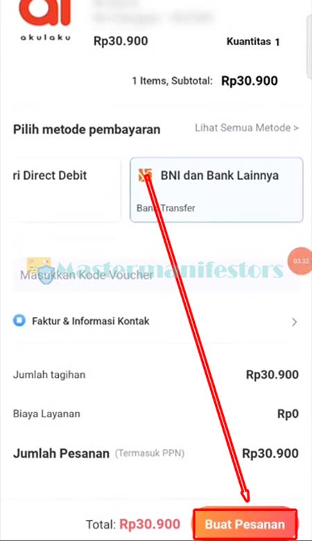 5 Pilih Buat Pesanan