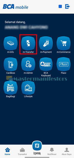 Pilih Menu m-Transfer