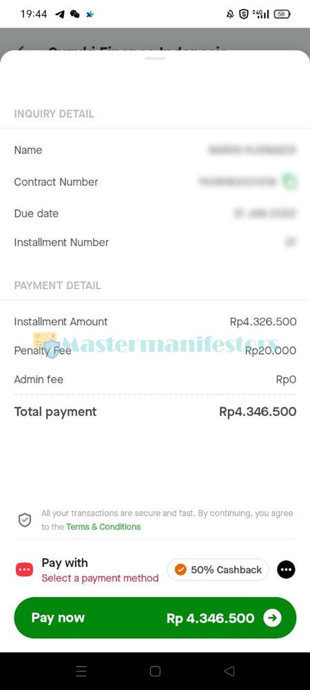 Simaklah angsuran Suzuki Finance secara seksama.