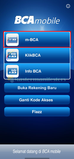 Buka M Banking BCA