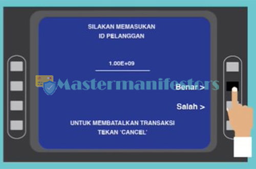 Masukkan Nomor Kontrak Nasabah