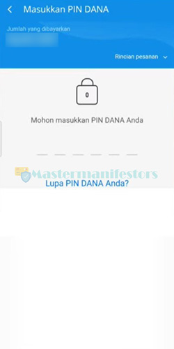 Masukkan PIN DANA