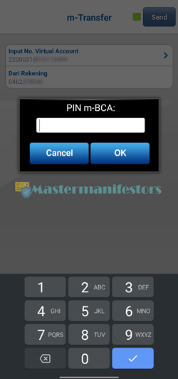 Masukkan PIN M Banking BCA