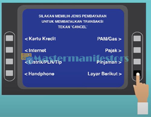 Pilih Opsi Layar Berikutnya