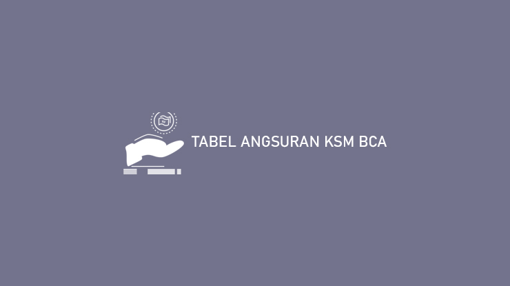 Tabel Angsuran KSM BCA