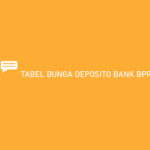 Tabel Bunga Deposito Bank BPR BKK Utama