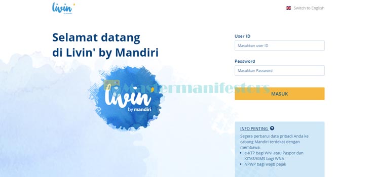 Buka Website Mandiri