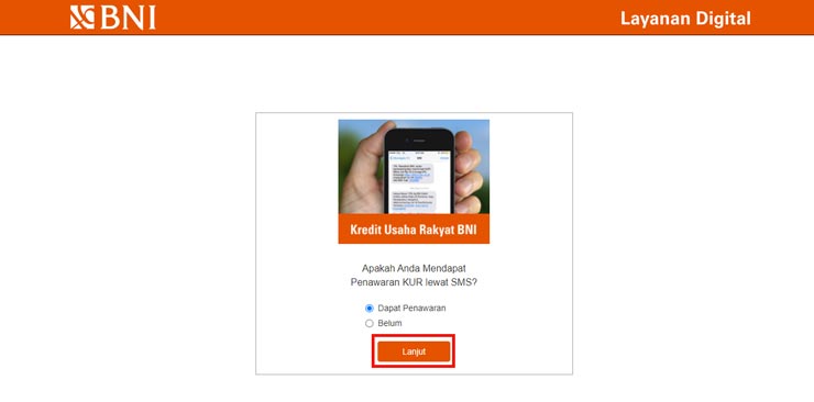 Pilih Sudah Dapat Penawaran KUR BNI Online
