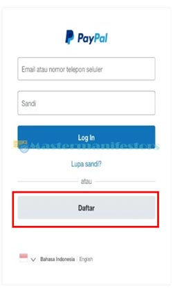 1. Buka Aplikasi PayPal Untuk Daftar Tanpa Kartu Kredit