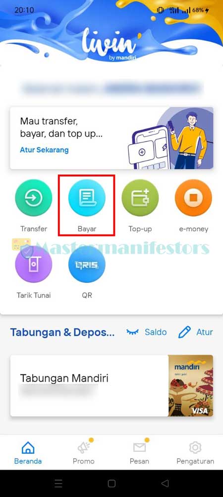 1. Masuk Ke Livin Mandiri Kuning