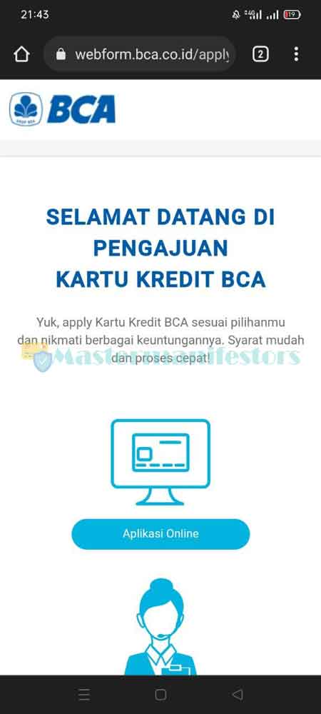 Langkah awal pada cara ini adalah mengunjungi website resmi BCA pada link