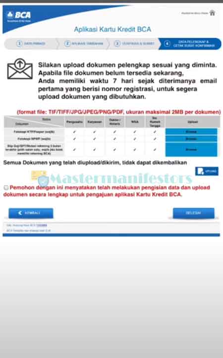 Setelah itu upload persyaratan seperti scan KTP, NPWP & Slip Gaji. 