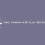 Tabel Pinjaman KSP Sejahtera Bersama