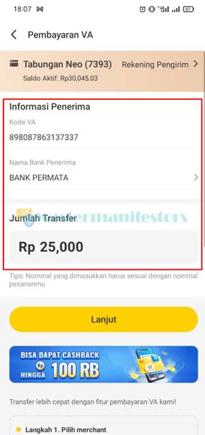 3. Input Data Gopay