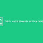 Tabel Angsuran KTA Instan Digibank