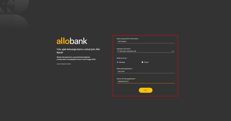 Kode Referral Allo Bank Prime