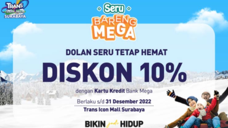 TSM Trans Snow World Seru Bareng Mega Surabaya