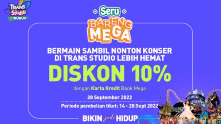TSM Trans Studio Cibubur Seru Bareng Mega Jakarta