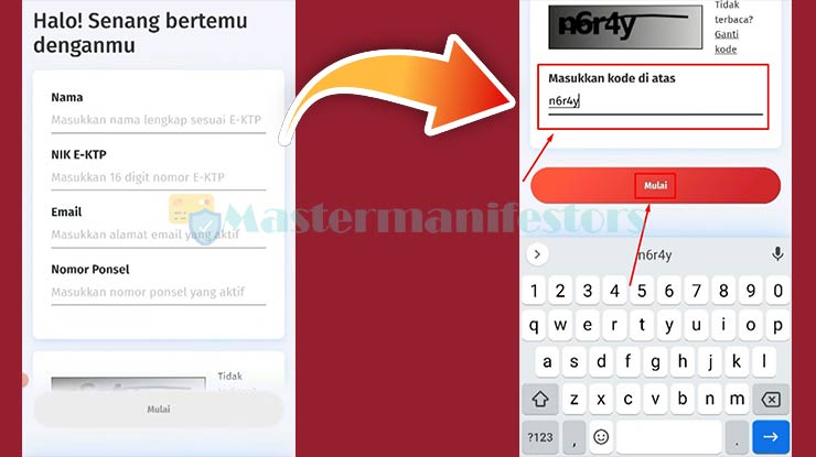 4. Pengisian Formulir Data Diri Awal