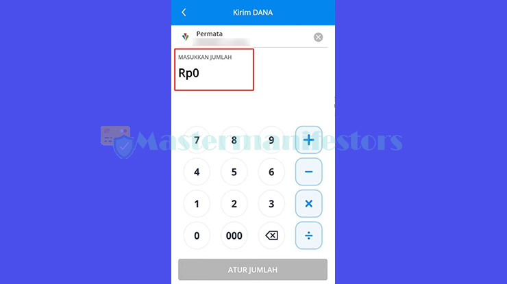 Masukan jumlah nominal sesuai dengan tagihan Kredivo