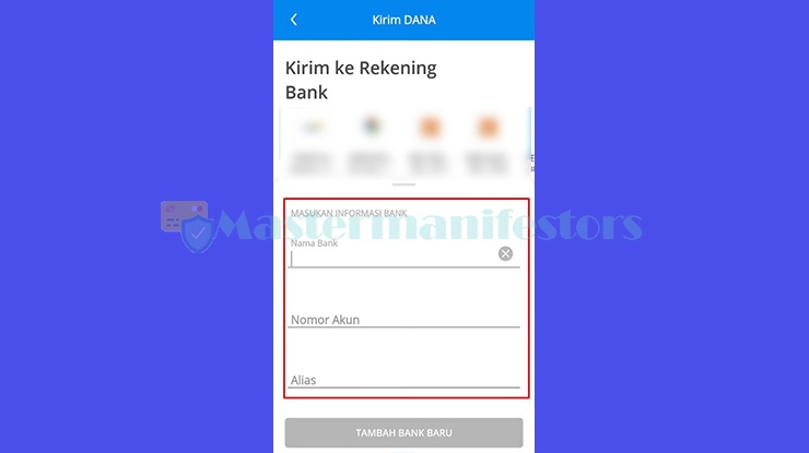 Silahkan pilih bank sesuai dengan cara mendapatkan Nomor VA