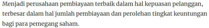 1. Visi Indomobil Finance Indonesia