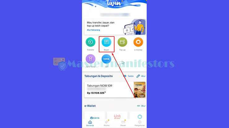 2. Pilih Menu Bayar Adira Lewat Livin Mandiri