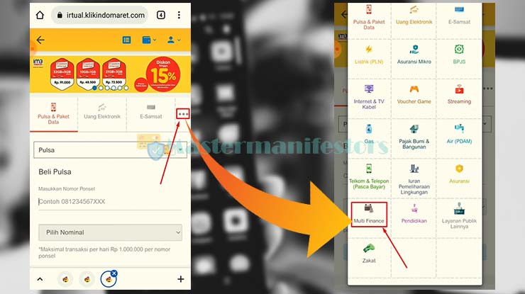 3. Pilih Menu Multi Finance