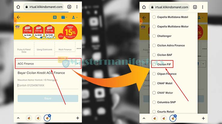 4. Cari Opsi Cicilan FIF