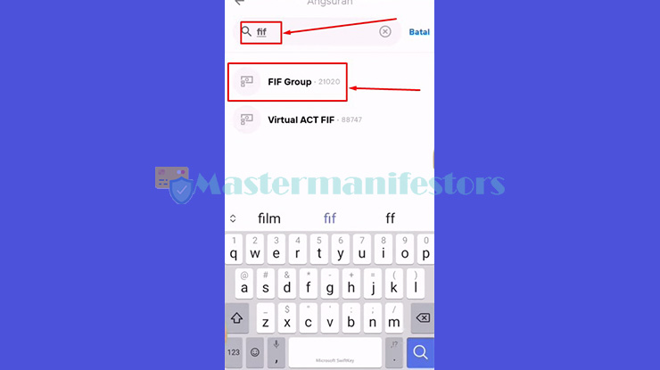 4. Cari Opsi FIF