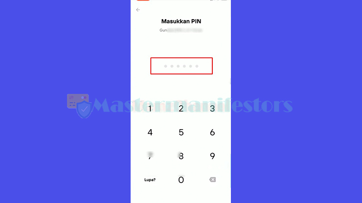 7. Masukan PIN M Banking Mandiri