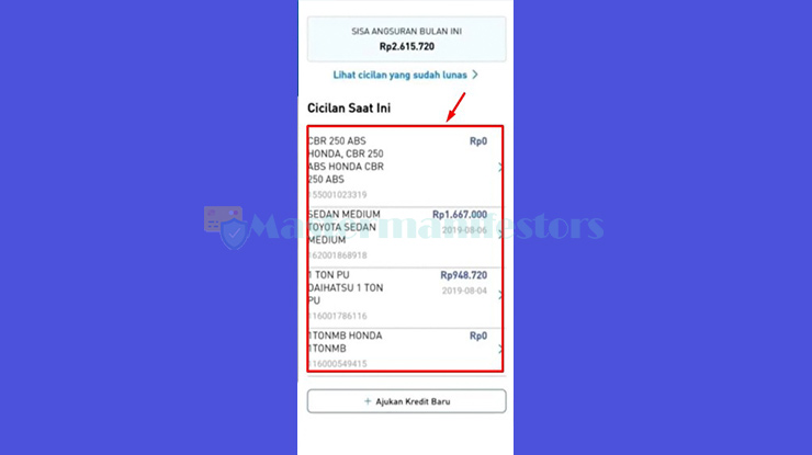 Tap saja opsi Angsuran tersebut kemudian Lihat Detail