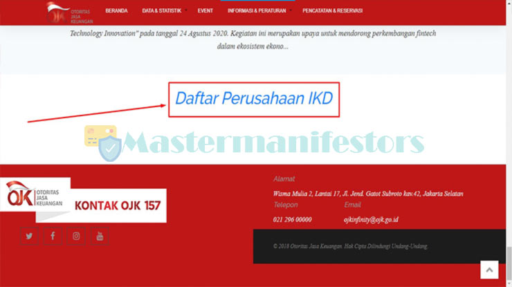 Silahkan klik link Daftar Perusahaan IKD tersebut