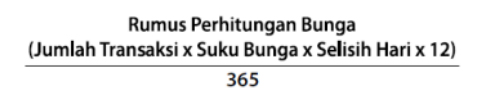 2. Rumus Perhitungan Bunga